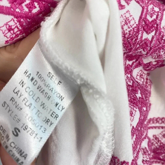 Savanna Jane Purple Embroidered Boho Chic Top - Picture 8 of 10